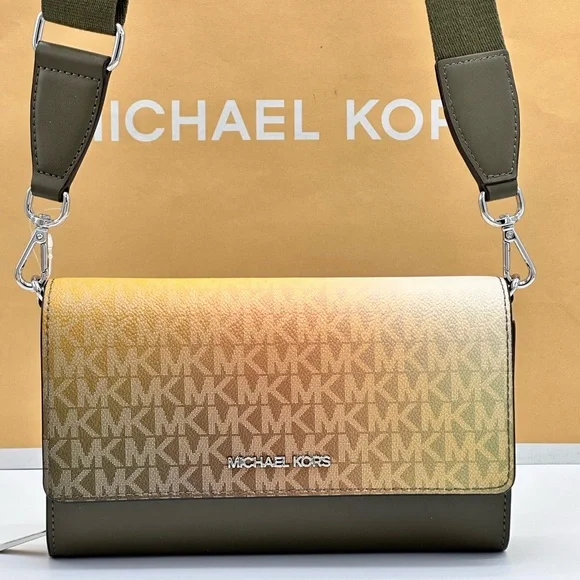 Michael Kors Gradient Olive and Gold Crossbody - Picture 4 of 16